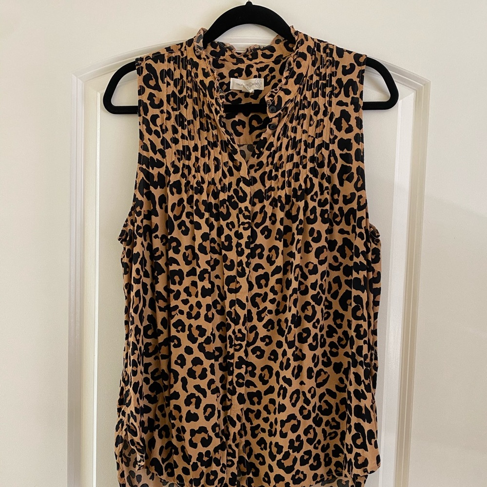 Treasure and Bond Cheetah Blouse